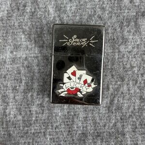 Sailor Jerry Lucky Cards Casino Flip Top Lighter 2007 Limited Edition Black